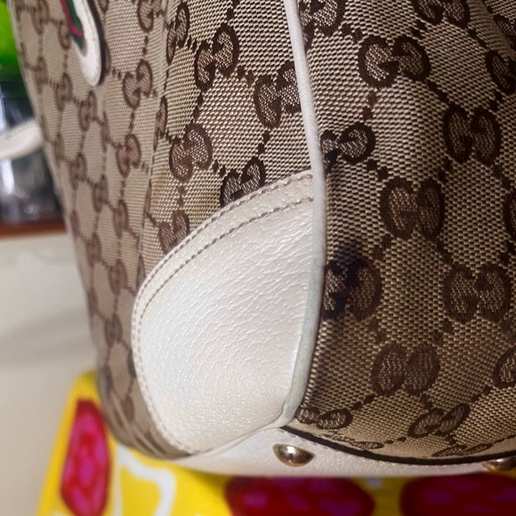 GUCCI Ribbon GG Pattern Tote - Picture 11 of 17